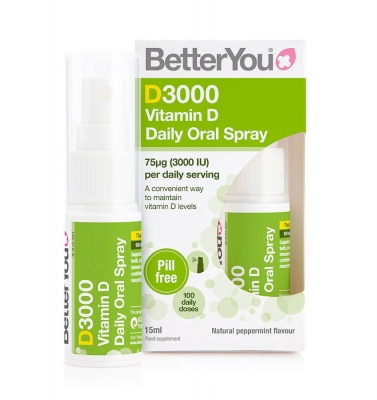 Better You D3000 Vitamin D Daily Oral Spray 15ml